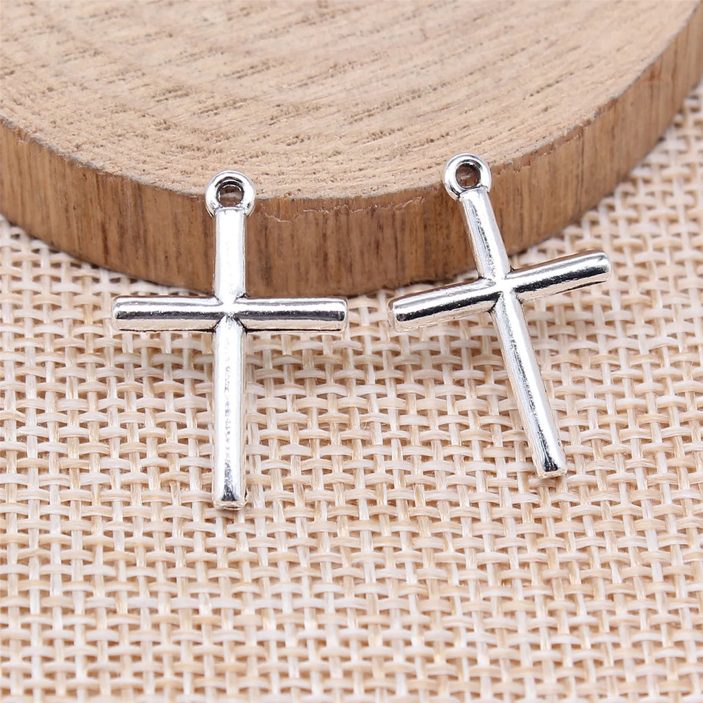 23x16mm 1g Antique silver zinc alloy Cross charm pendant for DIY bracelet necklace jewelry making
