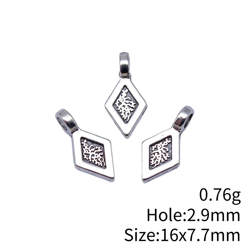 16x7.7mm 0.76g Multicolor Zinc Alloy Diamond Glue-On Pendant Bail Clasp for DIY Charm Jewelry