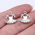 16x16mm 1g Antique Silver Zinc Alloy Dress Charm Pendant for DIY Bracelet Necklace Jewelry