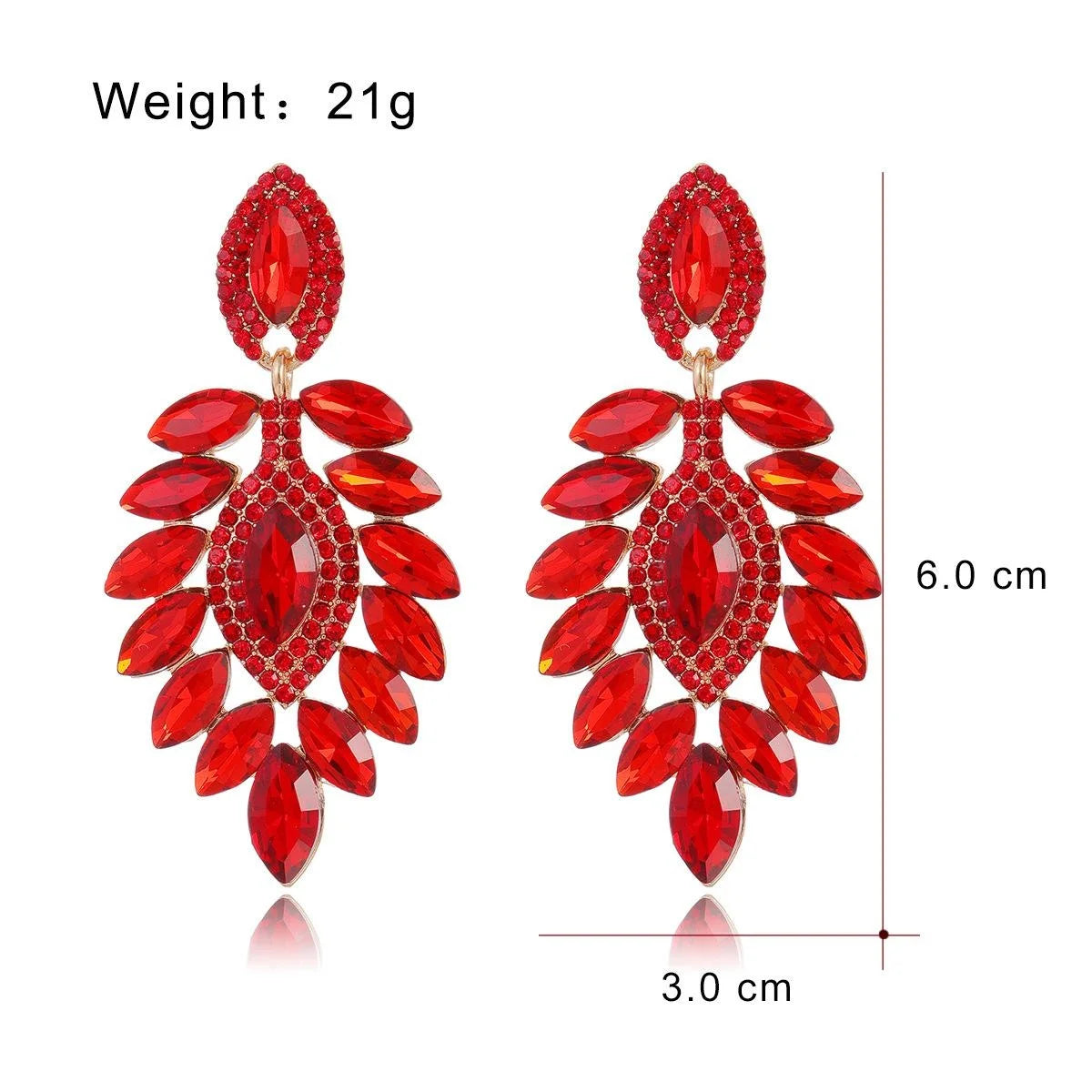 Luxury Green Crystal Rhinestone Leaf Chandelier Earrings For Women, Elegant Alloy Drop Jewelry For Wedding Party