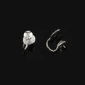 Elegant Spiral Coil Alloy Stud & Clip On No Piercing Earrings For Women Minimalist Handmade Earrings