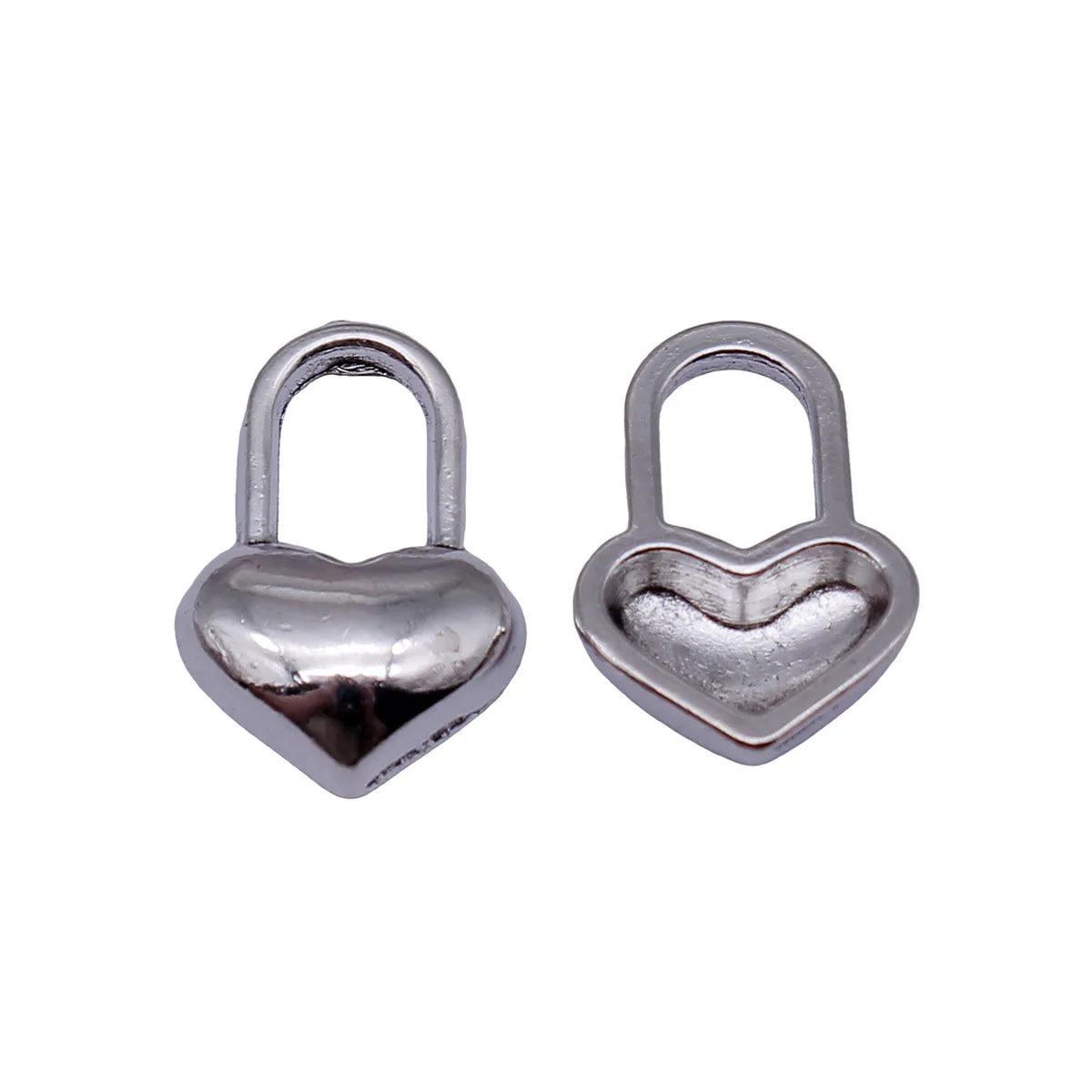 17x12mm 1.1g Multicolor Zinc Alloy Heart Lock Charm Pendant for DIY Bracelet Necklace Jewelry Making