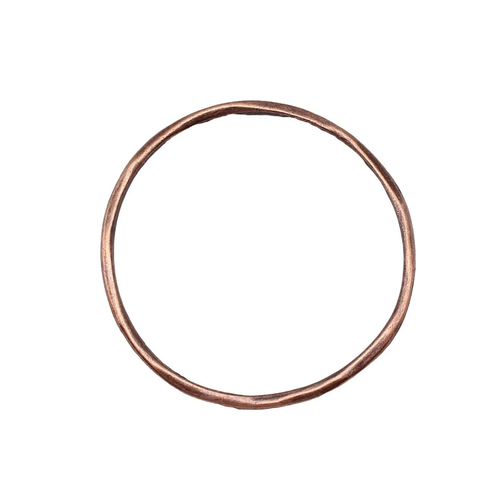 44x44mm 2.1g Multicolor Zinc Alloy Twisted Geometric Round Ring Connector Charm for DIY Earrings