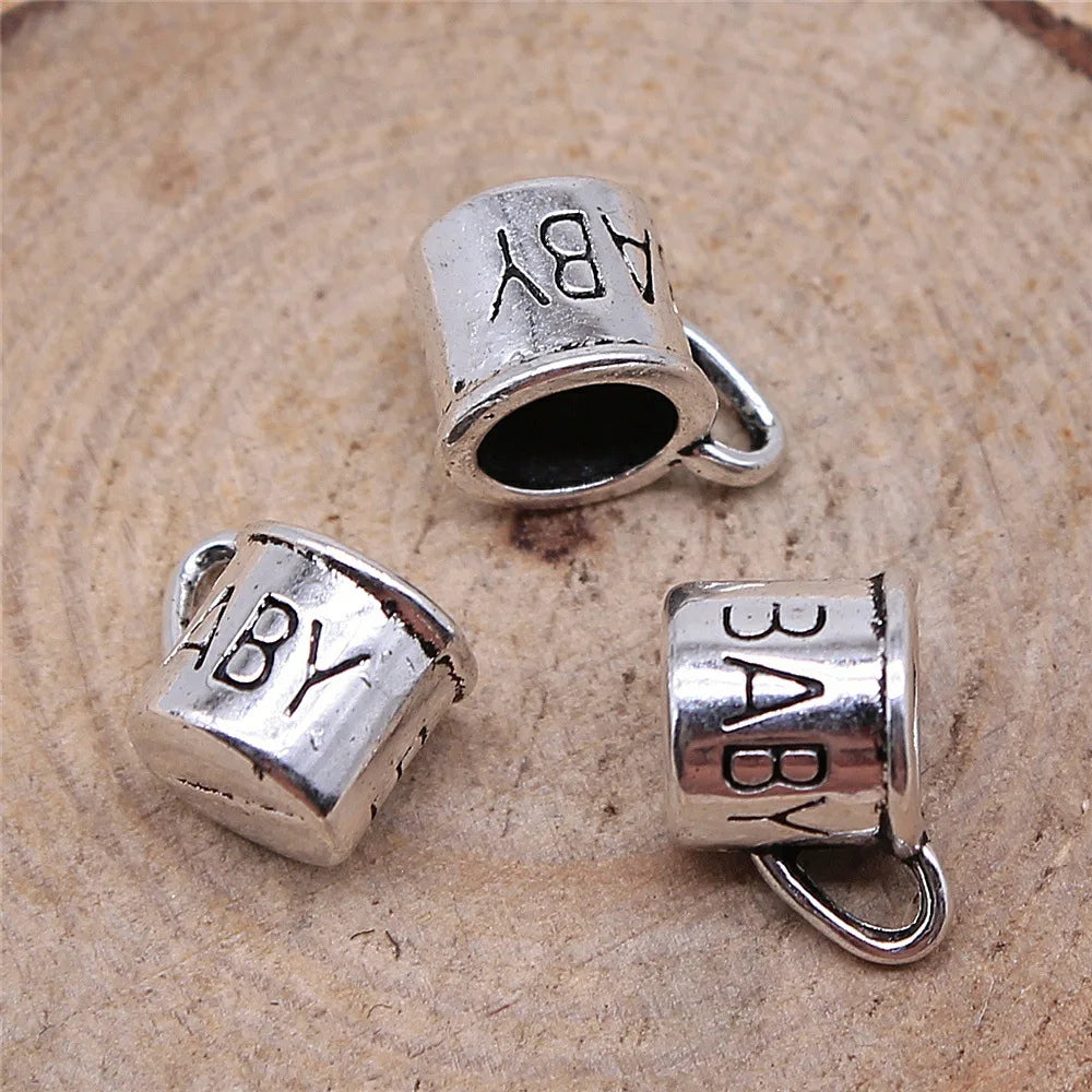 12mm 1.4g Multicolor Zinc Alloy Cup Charm Pendant for DIY Bracelet Necklace Jewelry Making