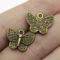 13x17mm 1.6g Multicolor Zinc Alloy Butterfly Charm Pendant for DIY Necklace Bracelet Making