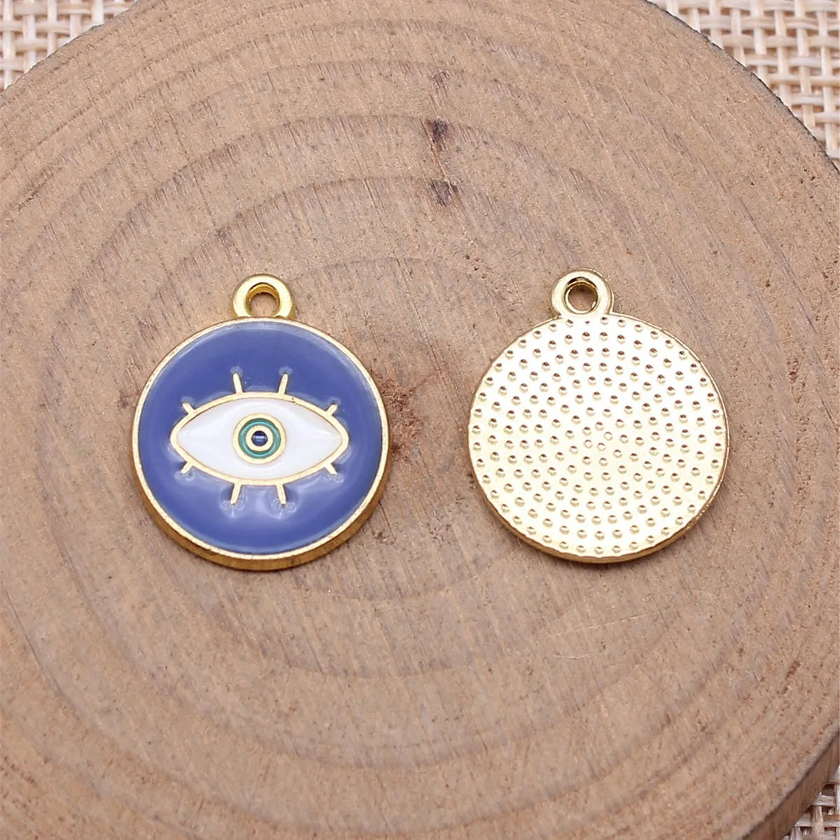 16x18mm 1.4g Multicolor Zinc Alloy Evil Eye Charm Pendant for DIY Necklace Bracelet Jewelry Making