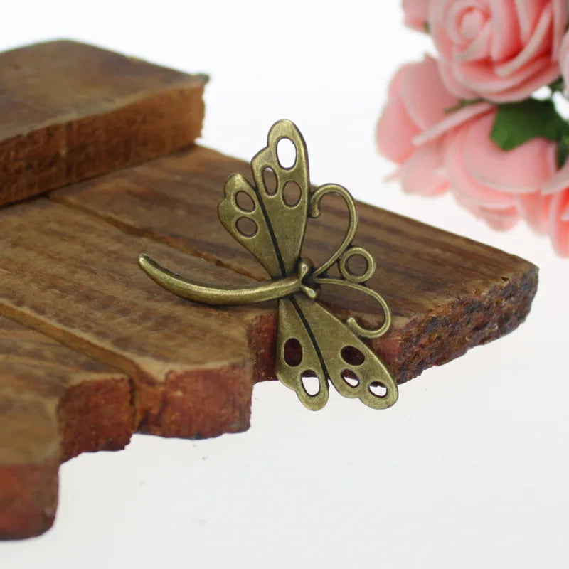 36x27MM Antique Silver Zinc Alloy Dragonfly Charm Pendant for DIY Necklace Bracelet Jewelry Making
