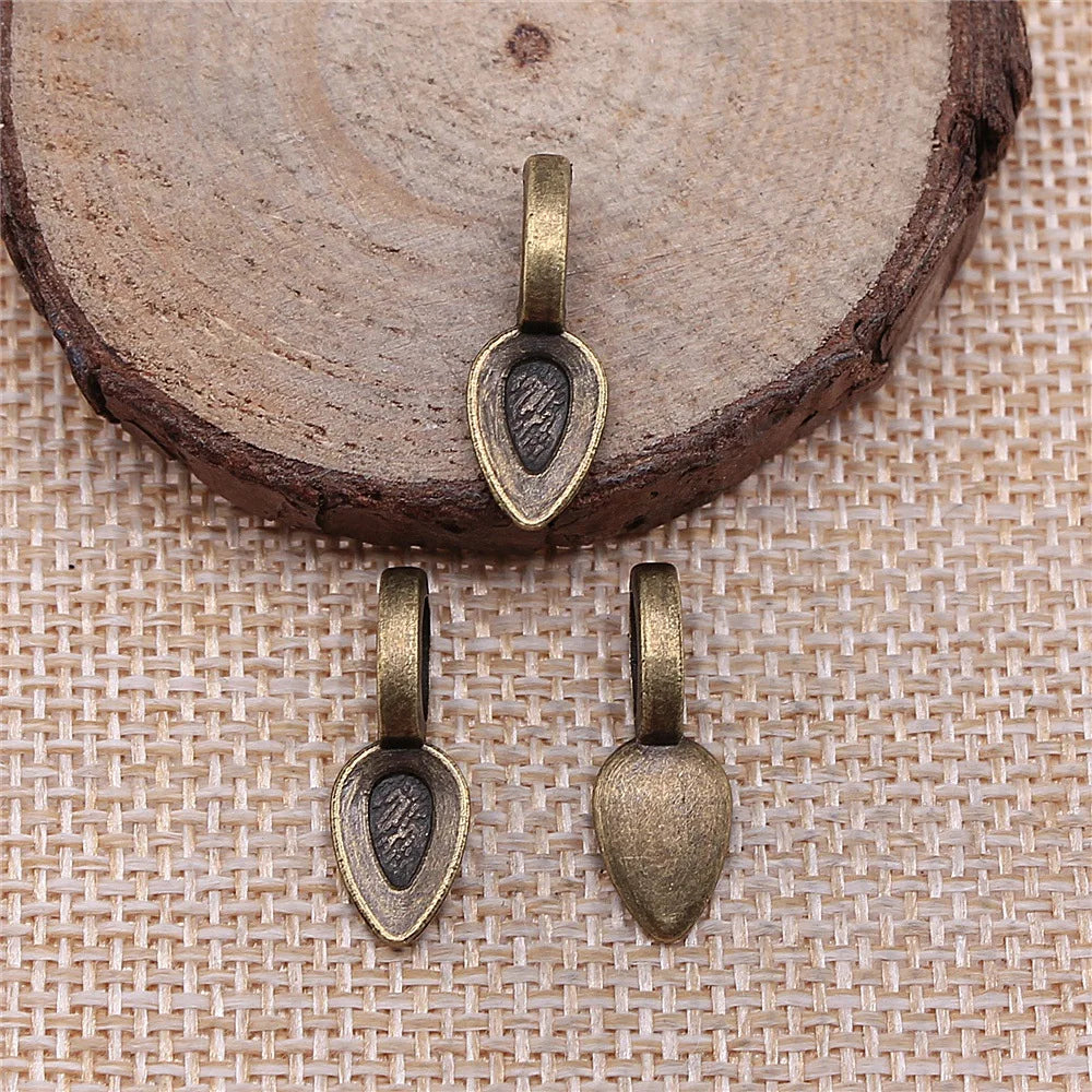 7x21mm 0.7g Multi Color Zinc Alloy Pendant Bail Connector Charm Finding for DIY Necklace Bracelet Making