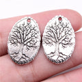 26x17mm 2.89g Multicolor Zinc Alloy Tree of Life Charm Pendant for DIY Bracelet Necklace Making