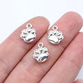 12x10mm 0.9g Antique Silver Tone Zinc Alloy Dog Paw Charm Pendant for DIY Necklace Bracelet Jewelry