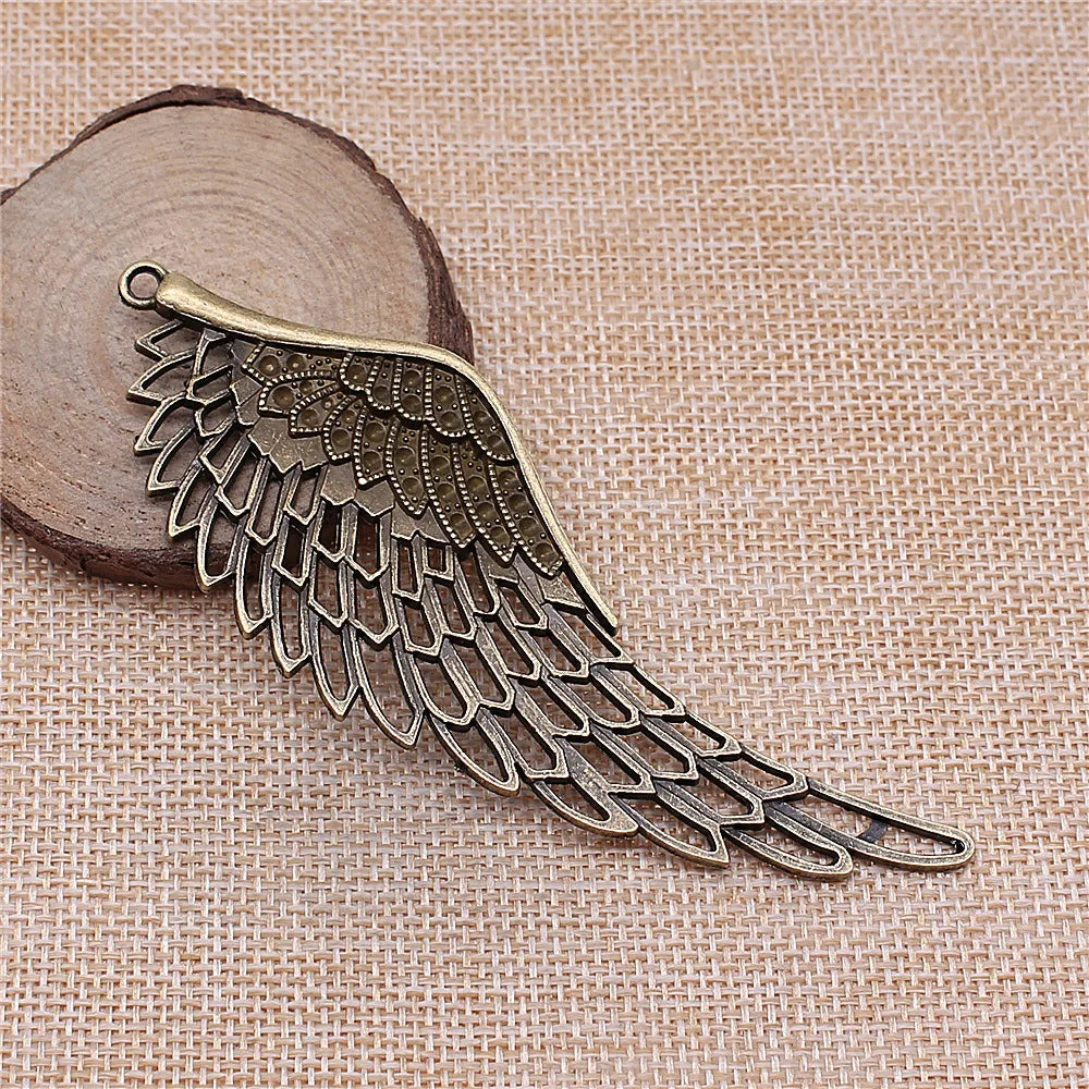 108mm 18.3g Multicolor Zinc Alloy Large Wing Charm Pendant for DIY Necklace Bracelet Jewelry Making