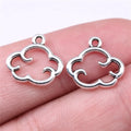 15x13mm 0.7g Antique Silver Zinc Alloy Hollow Cloud Charm Pendant for DIY Necklace Bracelet Making