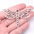 74x45mm 7g Antique Silver Zinc Alloy Dragonfly Charm Pendant for Necklace Bracelet Making