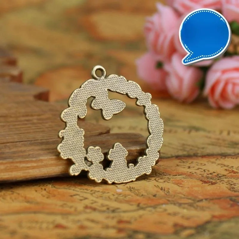 33MM Zinc Alloy Charm Pendant for DIY Necklace Bracelet Jewelry Making