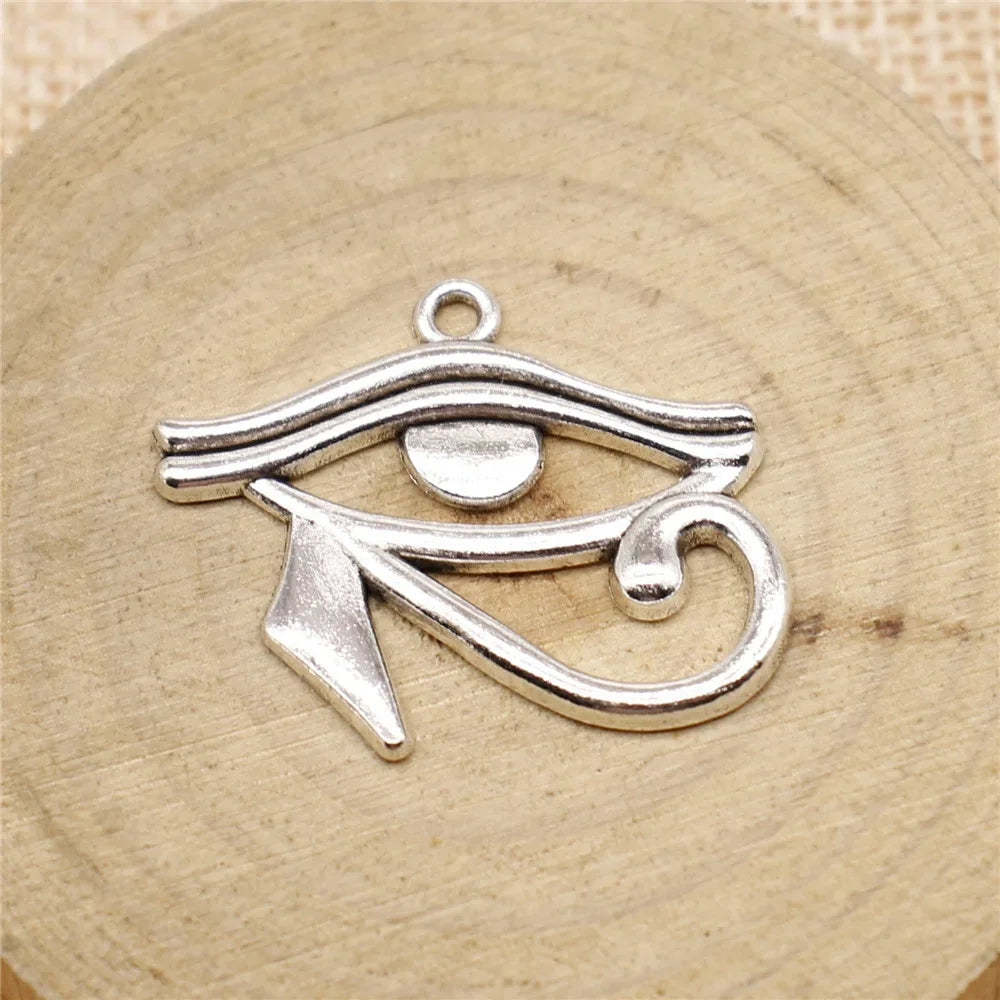 33x27mm 3.4g Multicolor Zinc Alloy Eye of Horus Charm Pendant for DIY Necklace Bracelet Making