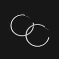 Luxury Rhinestone Big Hoop Spiral Coil Stud & Clip On No Piercing Statement Circle Earrings