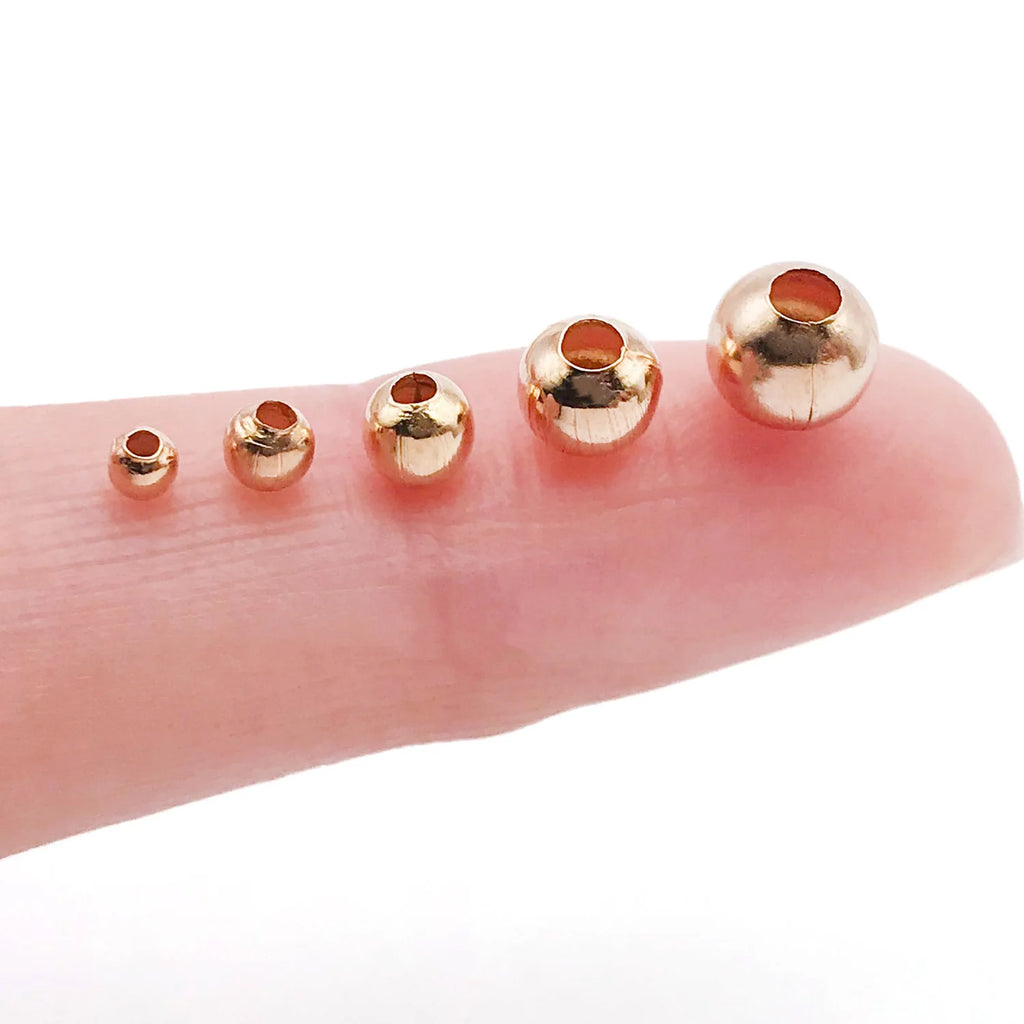 Polished Iron Round Spacer Beads Loose Metal Beads for DIY Bracelet Necklace Cord Jewelry