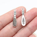 27x6.2mm 1.1g Antique Silver Zinc Alloy Vintage Comb Charm Pendant for Necklace Bracelet Jewelry Making