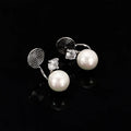 Elegant Alloy Spiral Shell Swirl Pearl Zircon Stud & Clip On No Piercing Ear Cuff Earrings