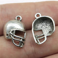 20x15mm 1.3g Multicolor Zinc Alloy Football Helmet Charm Pendant for DIY Sports Jewelry Making