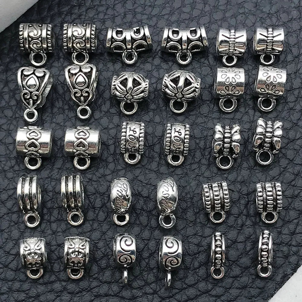 Zinc Alloy Three Way Bail Connector Beads for DIY Bracelet Necklace Bead Making