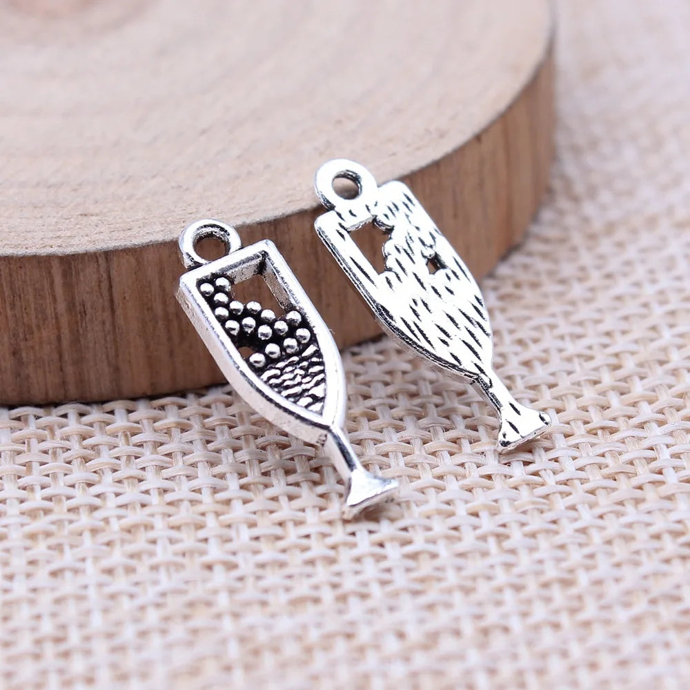 7x20mm 0.7g Vintage Zinc Alloy Charm Pendants for DIY Jewelry Accessories