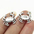 15x16mm 1.1g Antique Silver Zinc Alloy Crab Charm Pendant for DIY Necklace Bracelet Jewelry