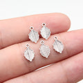 10x6.1mm 0.22g Multicolor Zinc Alloy Leaf Charm Pendant for DIY Necklace Bracelet Jewelry Making
