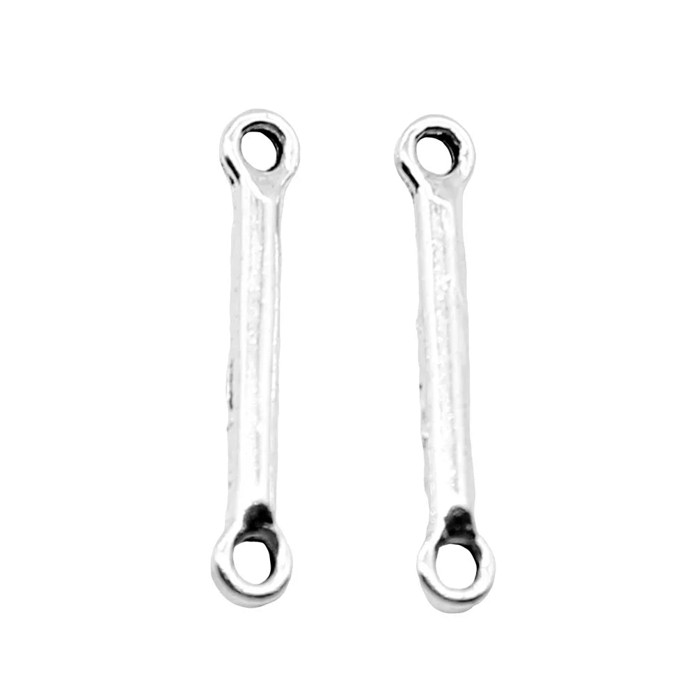 2x15mm 0.2g Multicolor Zinc Alloy Slim Bar Connector Charm for DIY Bracelet Necklace Jewelry Making