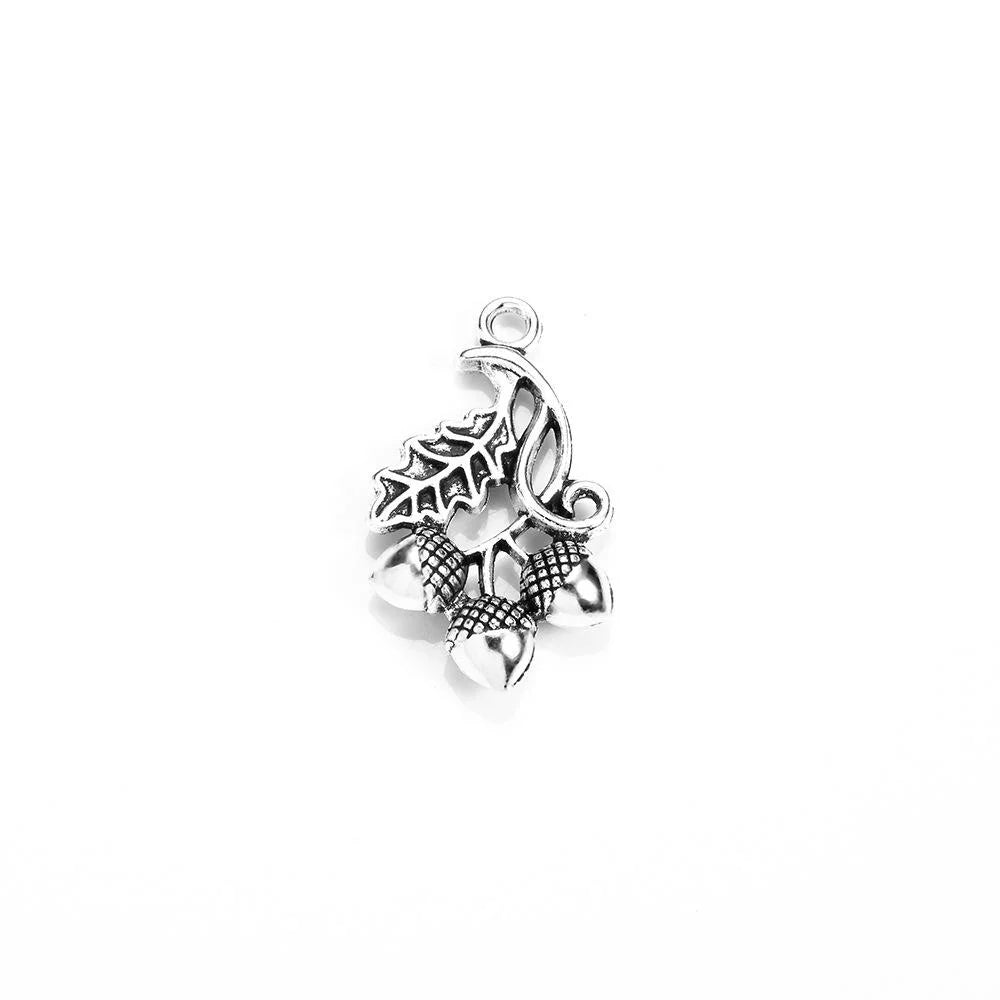 26x16MM Zinc Alloy Leaf Charm Pendant for DIY Necklace Bracelet Jewelry Making