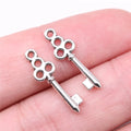 22x7mm 0.4g Multicolor Zinc Alloy Key Charm Pendant for Bracelet Necklace Keychain Making DIY