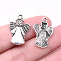 24x17mm 1.5g Antique Silver Zinc Alloy Angel Figure Charm Pendant for DIY Necklace Bracelet Making