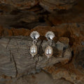 Minimalist Freshwater Pearl Shell Geometric Drop Earrings For Women
