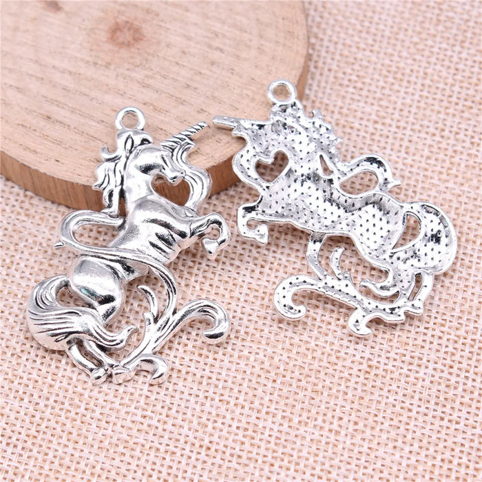 47x34mm 8.5g Multicolor Zinc Alloy Unicorn Charm Pendant for DIY Necklace Bracelet Jewelry Making