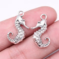 23x11mm 1.6g Multicolor Zinc Alloy Seahorse Charm Pendant for DIY Ocean Necklace Bracelet Making