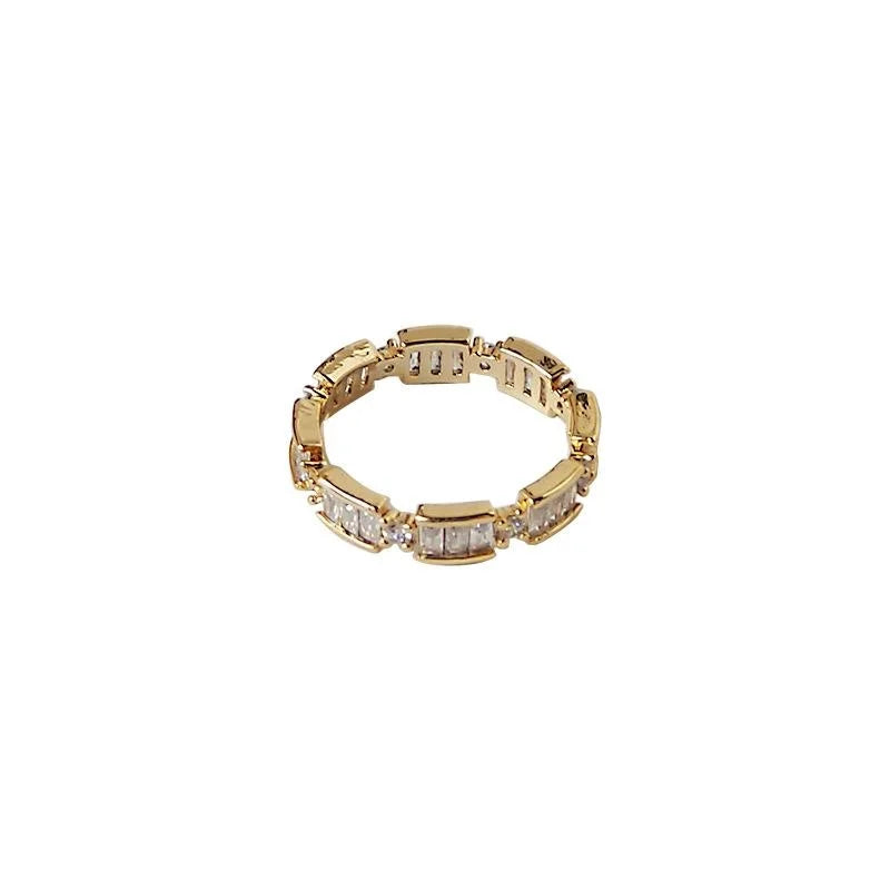 Ethnic Geometric Copper Micro Pave Zircon Stud Earrings Jewelry