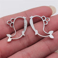 19x28mm 1.6g Multicolor Zinc Alloy Hollow Whale Charm Pendant for DIY Bracelet Necklace Jewelry Making