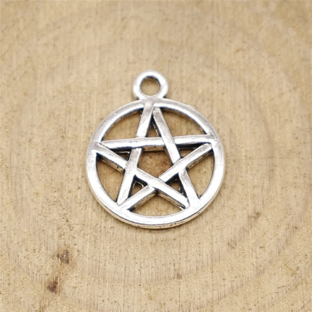 16mm 1.2g Multicolor Zinc Alloy Small Five-Point Star Charm Pendant for DIY Necklace Bracelet Making