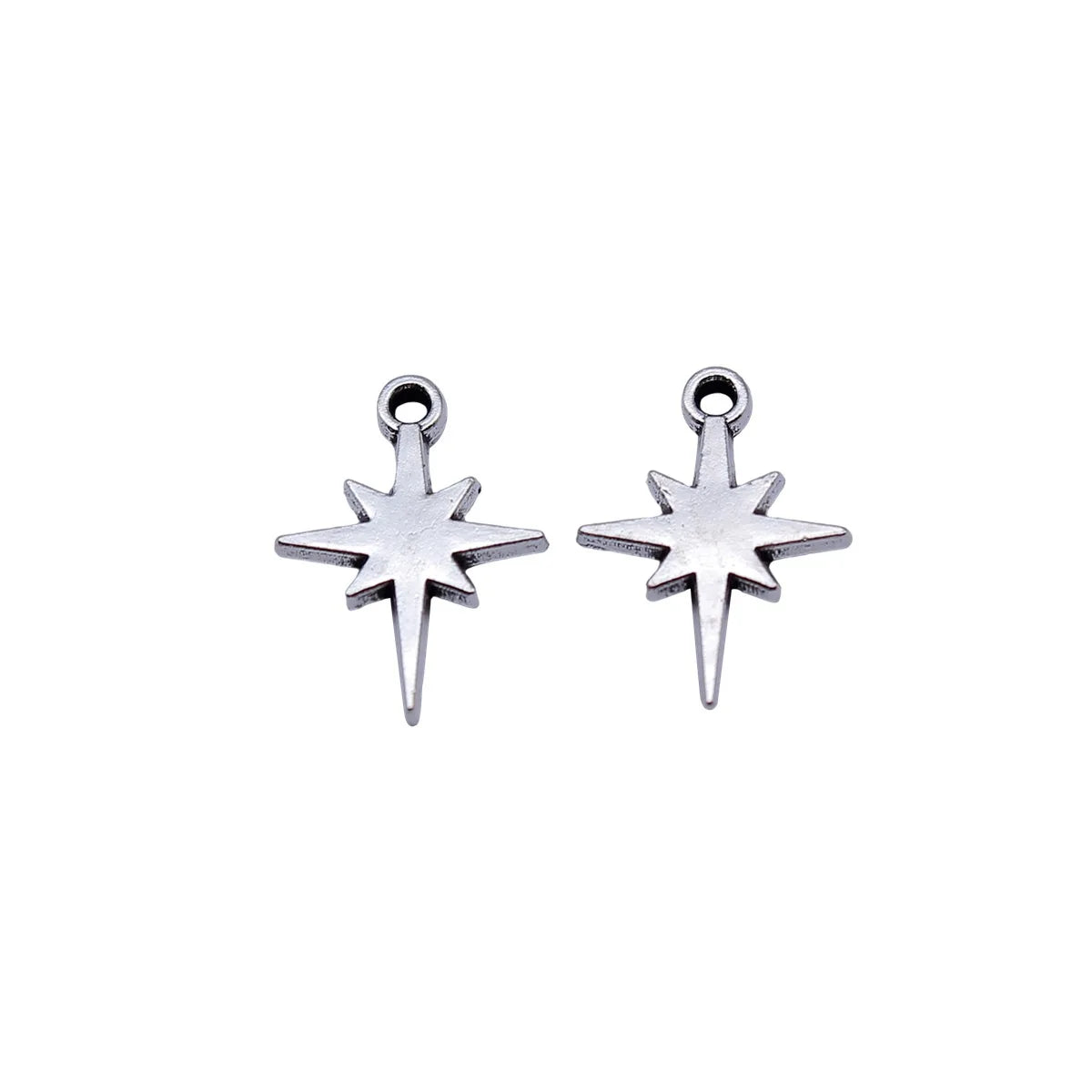 15x11mm 0.47g Multi-Color Zinc Alloy Starburst Star Charm Pendant for DIY Bracelet Necklace Jewelry