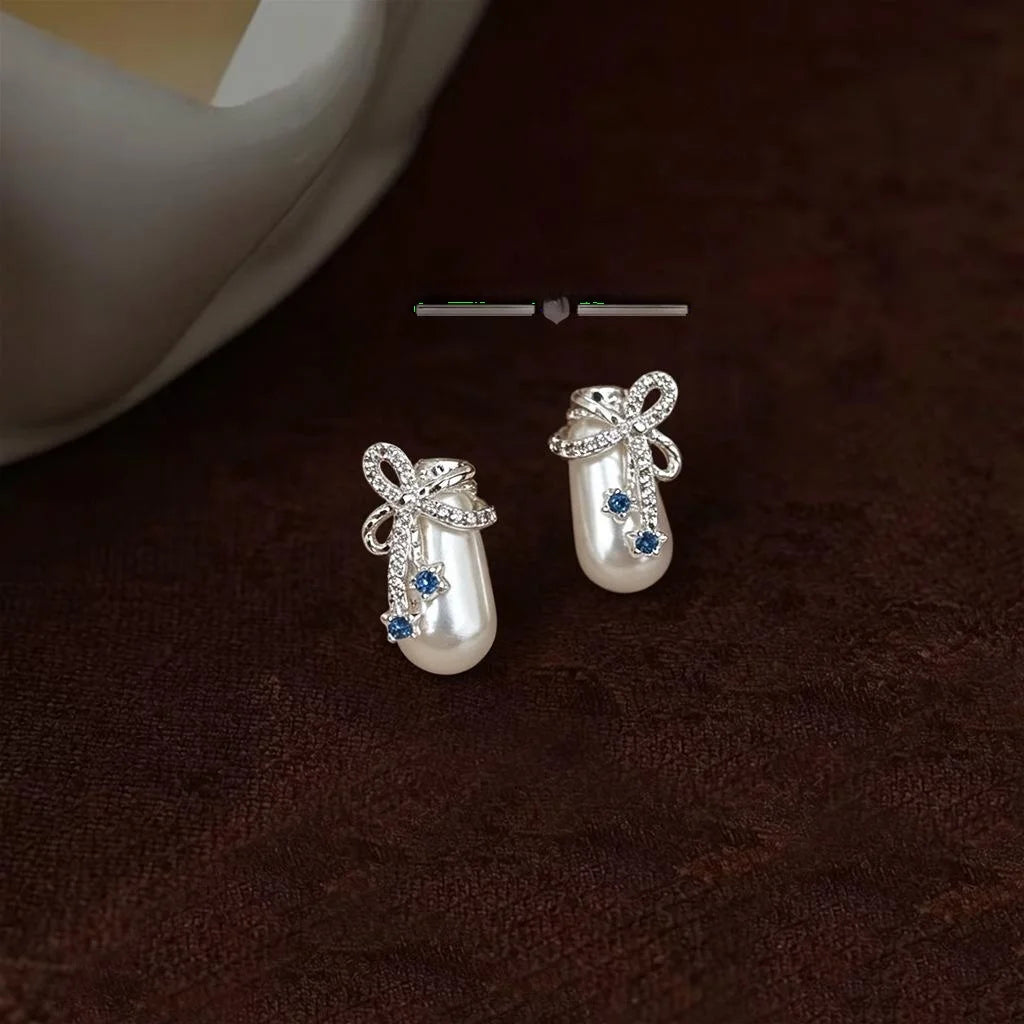 Original Design Magic Potion Bottle Geometric Copper Zircon Stud Earrings For Women