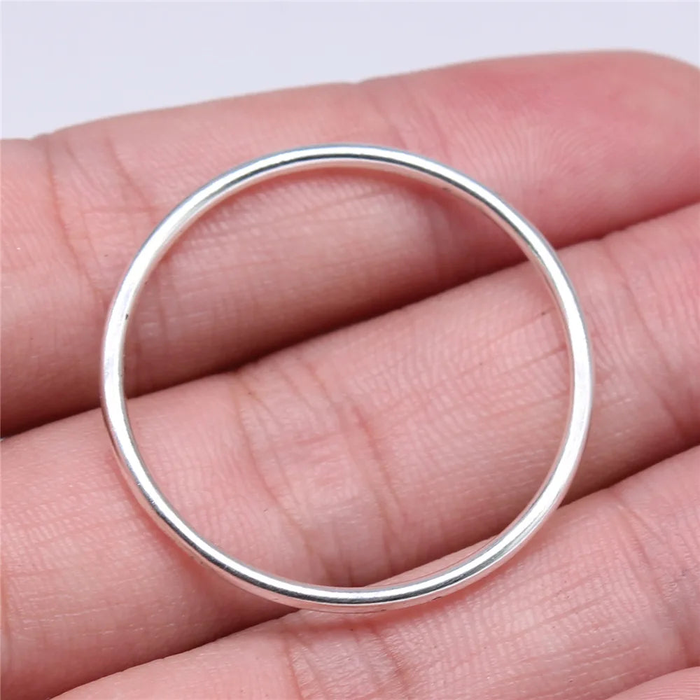 34x34mm 1.82g Multicolor Zinc Alloy Round Ring Charm Pendant for DIY Necklace Bracelet Jewelry Making