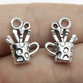 19x11mm 1.6g Antique Silver Zinc Alloy Pencil Holder Charm Pendant for DIY Craft Jewelry Making