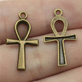 26x14mm 0.9g Multicolor Zinc Alloy Cross Charm Pendant for DIY Jewelry Making