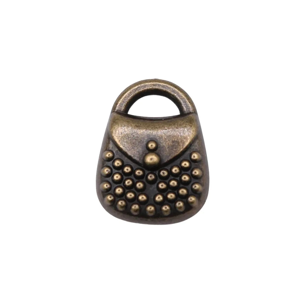 14x11mm 1.62g Multicolor Zinc Alloy Ladies Handbag Charm Pendant for Bracelet Necklace DIY Jewelry