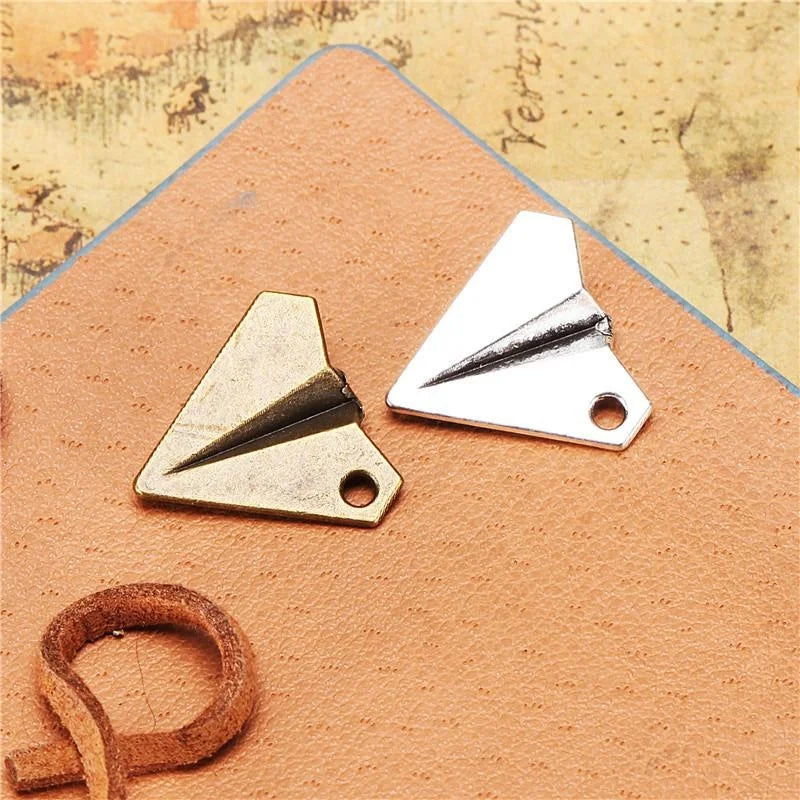 18MM Antique Silver Zinc Alloy Airplane Charm Pendant for DIY Necklace Bracelet Jewelry Making