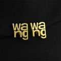 18K Gold Plated Copper Spiral Clip On Drop Earrings, Luxury Non Pierced Fashion Jewelry