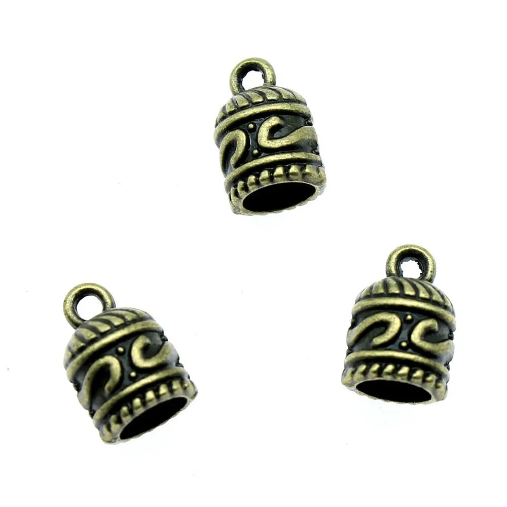 12x8x8mm 1.3g Multicolor Zinc Alloy Flower Bead Cap Tassel End Cap for DIY Jewelry Making