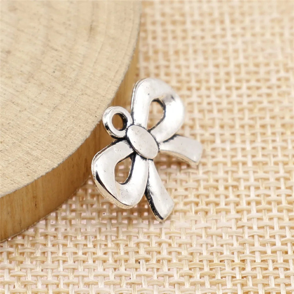 19x15mm 1.5g Multicolor Zinc Alloy Bow Tie Butterfly Charm Pendant for DIY Necklace Bracelet Jewelry Making