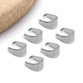 Stainless Steel Fan Triangle Bail Connector Charm for DIY Pendant Necklace Jewelry Findings