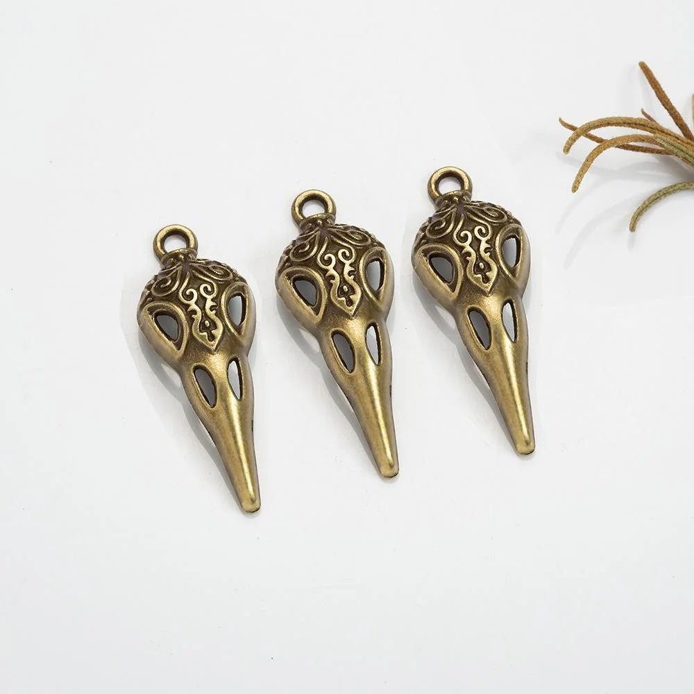 35x13MM Zinc Alloy Bird Skull Hollow Charm Pendant for DIY Necklace Bracelet Jewelry Making